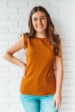 Load image into Gallery viewer, Ruffle Break Tank Top
