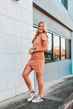 Load image into Gallery viewer, Comfy Dreams Ruched Knit Dress
