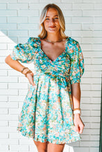 Load image into Gallery viewer, Poppy Puff Sleeve Mini Dress
