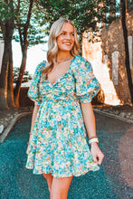 Load image into Gallery viewer, Poppy Puff Sleeve Mini Dress

