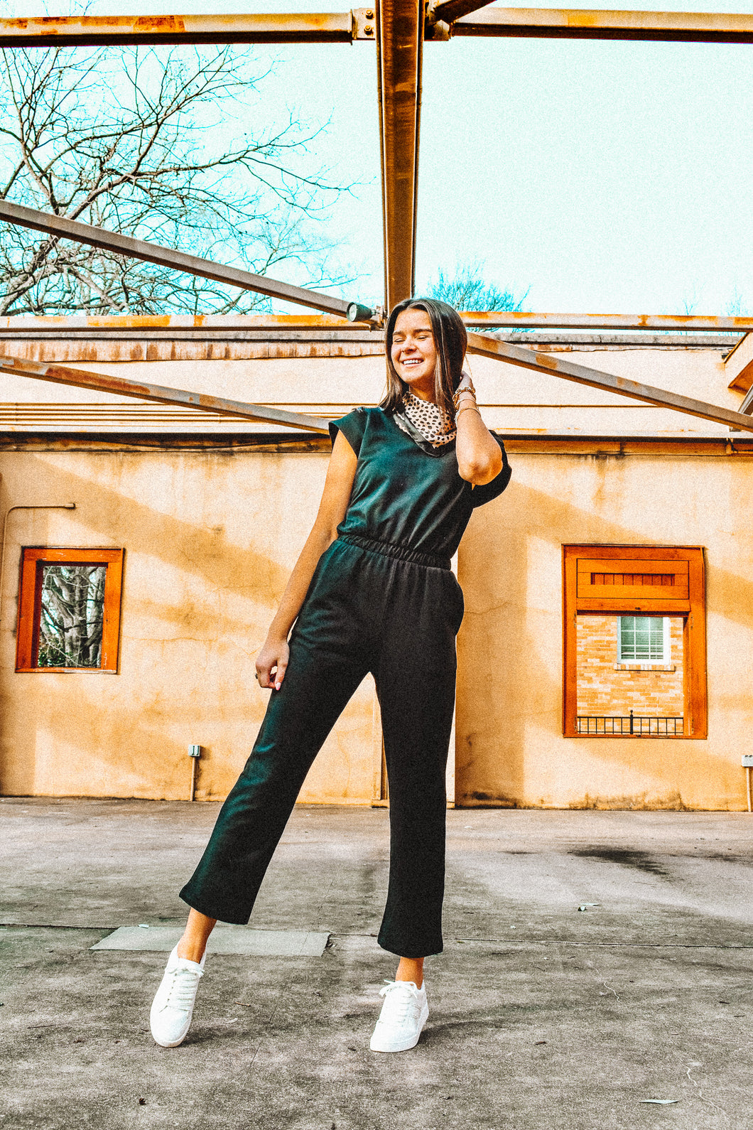 Jump Right In Sleeveless Jumpsuit