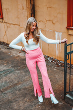 Load image into Gallery viewer, Flaring Up Front Slit Bell Bottoms
