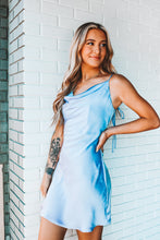 Load image into Gallery viewer, Make It Satin Cowl Neck Dress
