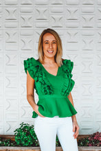 Load image into Gallery viewer, Dreams Come True Ruffle Peplum Blouse
