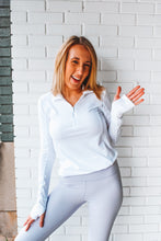 Load image into Gallery viewer, Active Half-Zip Pullover with Thumb Holes
