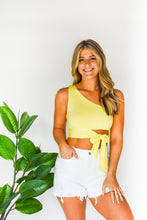 Load image into Gallery viewer, To Tie For One Shoulder Crop Top
