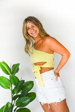 Load image into Gallery viewer, To Tie For One Shoulder Crop Top
