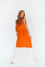 Load image into Gallery viewer, Service With A Style Color Block Maxi Dress
