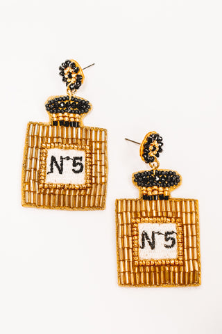Perfume Bottle Beads Earrings