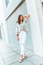 Load image into Gallery viewer, Vision Of Love Paisley Button Up Top
