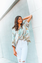 Load image into Gallery viewer, Vision Of Love Paisley Button Up Top
