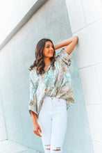 Load image into Gallery viewer, Vision Of Love Paisley Button Up Top
