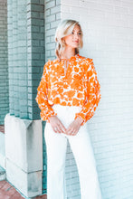Load image into Gallery viewer, Orange You Cute Floral Blouse
