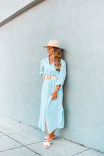 Load image into Gallery viewer, The Touch Of A Button Up Maxi Shirt Dress
