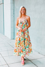 Load image into Gallery viewer, Shake Your Palm Palms Tropical Midi Dress
