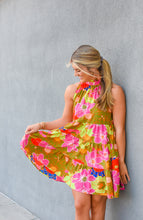 Load image into Gallery viewer, Plant One On Me Floral Dress
