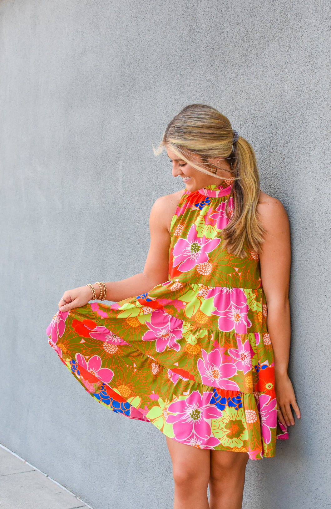 Plant One On Me Floral Dress
