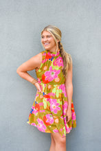 Load image into Gallery viewer, Plant One On Me Floral Dress
