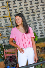 Load image into Gallery viewer, Sink Into Pink Flutter Top
