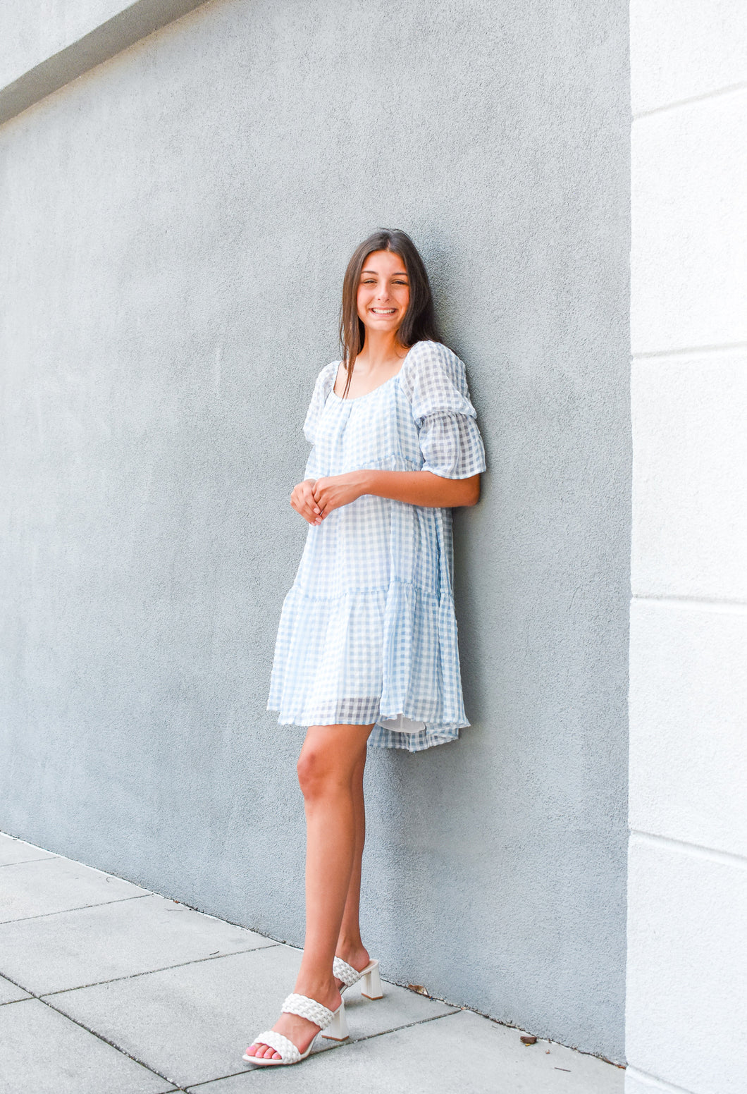 House of Gingham Tiered Dress