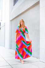 Load image into Gallery viewer, Taste The Rainbow Tiered Maxi Dress

