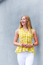 Load image into Gallery viewer, The Checkered Life Sleeveless Top
