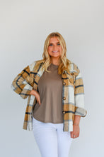Load image into Gallery viewer, Plaid&#39;s All Folks Brushed Shacket
