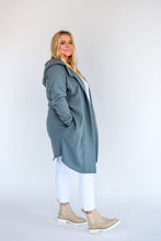 Load image into Gallery viewer, Open Front Longline Hoodie Cardigan
