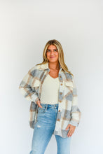 Load image into Gallery viewer, Plaid Taste Teddy Shirt Jacket
