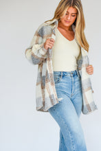 Load image into Gallery viewer, Plaid Taste Teddy Shirt Jacket
