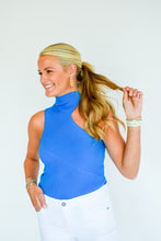 Load image into Gallery viewer, Love Me Blue Asymmetrical Top
