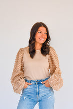 Load image into Gallery viewer, That&#39;s Taupe Balloon Sleeve Top
