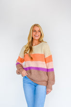 Load image into Gallery viewer, Time To Fall In Love Striped Sweater
