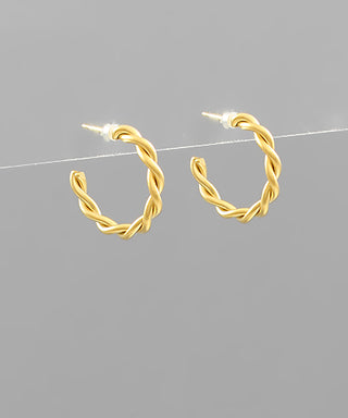 Twisted Mini Hoops