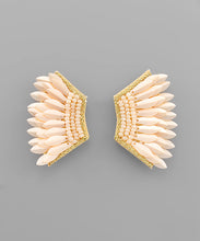 Load image into Gallery viewer, Seed Bead And Wing Earrings
