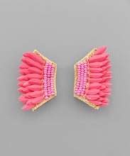 Load image into Gallery viewer, Seed Bead And Wing Earrings
