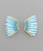 Load image into Gallery viewer, Seed Bead And Wing Earrings
