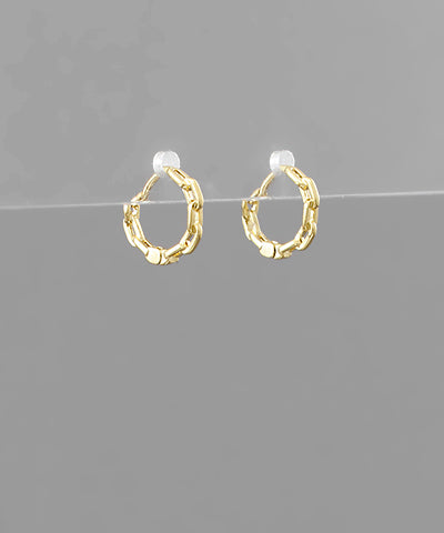 Mini Chain Huggie Hoops