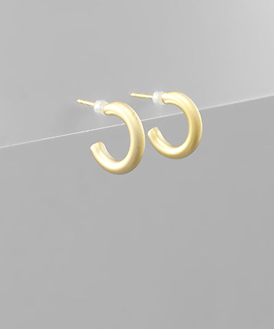 Brass Circle Hoops