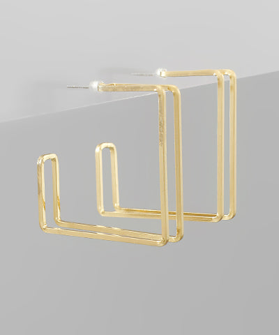 2 Row Square Hoops