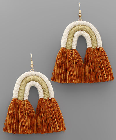 Arch & Tassel Earrings