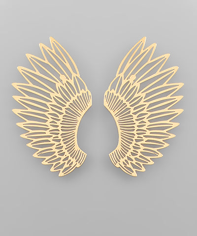 Filigree Angle Wing Earrings