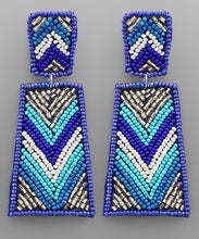 Load image into Gallery viewer, Chevron Pattern Trapezoid Earrings

