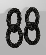 Load image into Gallery viewer, Oval Linked Seed Beads Earrings
