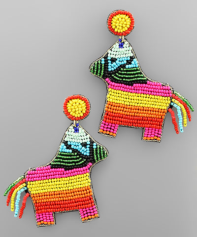 Pinata Seed Beads Earrings