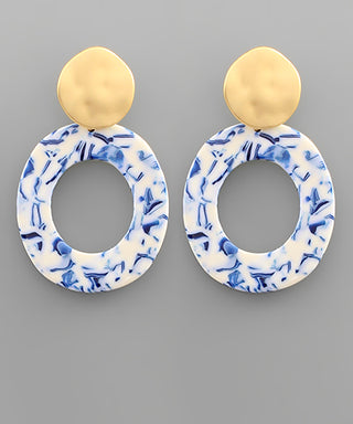 Acetate Circle Earrings
