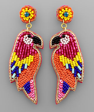 Parrot Beads Earrings