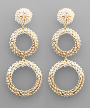 Load image into Gallery viewer, Seed Beads Double Circle Earrings
