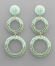 Load image into Gallery viewer, Seed Beads Double Circle Earrings
