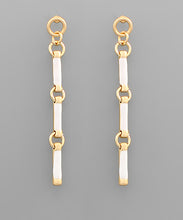 Load image into Gallery viewer, Epoxy Cylinder Drop Earrings
